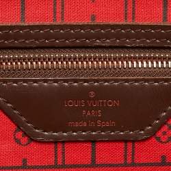 Pre Owned Louis Vuitton Neverfull MM Damier Ebene Canvas Bag