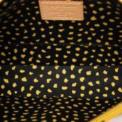 Pre Owned حقيبة لويس فويتون بولكا دونق أبدية صفراء يايوي كوساما مونوجرام فيرنس أكسيسوار