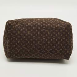 Pre Owned Louis Vuitton Speedy 30 Fusain Monogram Idylle Canvas Bag