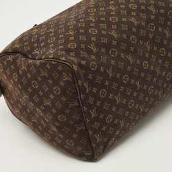 Pre Owned Louis Vuitton Speedy 30 Fusain Monogram Idylle Canvas Bag