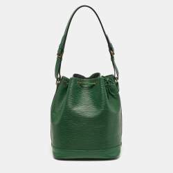 Pre Owned Louis Vuitton Noe Borneo Green Epi Leather Bag