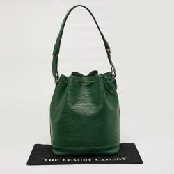 Pre Owned Louis Vuitton Noe Borneo Green Epi Leather Bag