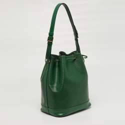 Pre Owned Louis Vuitton Noe Borneo Green Epi Leather Bag