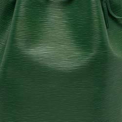 Pre Owned Louis Vuitton Noe Borneo Green Epi Leather Bag