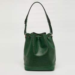 Pre Owned Louis Vuitton Noe Borneo Green Epi Leather Bag