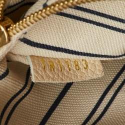 Pre Owned Louis Vuitton Lumineuse PM Neige Monogram Empreinte Leather Bag