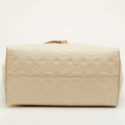 Pre Owned Louis Vuitton Lumineuse PM Neige Monogram Empreinte Leather Bag