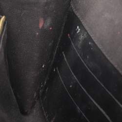 Pre Owned Louis Vuitton Louise Black Vernis Clutch