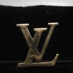 Pre Owned Louis Vuitton Louise Black Vernis Clutch