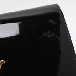 Pre Owned Louis Vuitton Louise Black Vernis Clutch