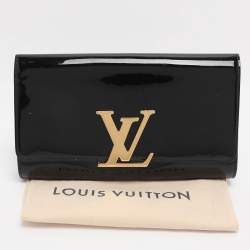 Pre Owned Louis Vuitton Louise Black Vernis Clutch