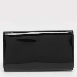 Pre Owned Louis Vuitton Louise Black Vernis Clutch