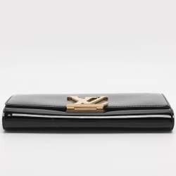 Pre Owned Louis Vuitton Louise Black Vernis Clutch