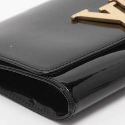 Pre Owned Louis Vuitton Louise Black Vernis Clutch