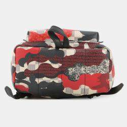 Pre Owned Louis Vuitton Palm Springs Backpack Noir/Multicolor Damier Azur Kansai Yamamoto Size Pm