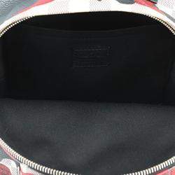 Pre Owned Louis Vuitton Palm Springs Backpack Noir/Multicolor Damier Azur Kansai Yamamoto Size Pm