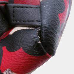 Pre Owned Louis Vuitton Palm Springs Backpack Noir/Multicolor Damier Azur Kansai Yamamoto Size Pm