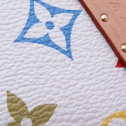 Pre Owned حقيبة لويس فيتون لوكس تي إم بيت فاليس أبيض مونوغرام متعدد الألوان