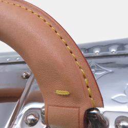 Pre Owned Louis Vuitton Cotteville 40 Silver Monogram Mirror Canvas Suitcase