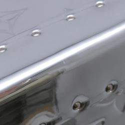 Pre Owned Louis Vuitton Cotteville 40 Silver Monogram Mirror Canvas Suitcase