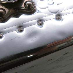 Pre Owned Louis Vuitton Cotteville 40 Silver Monogram Mirror Canvas Suitcase