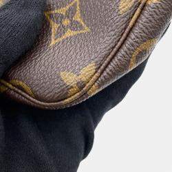 Pre Owned بوشيه ميني لوي فيتون مونوغرام أزرق فيفيان