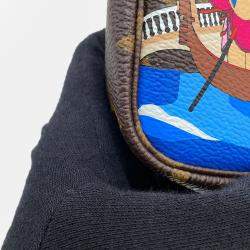 Pre Owned بوشيه ميني لوي فيتون مونوغرام أزرق فيفيان