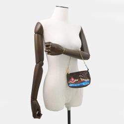 Pre Owned بوشيه ميني لوي فيتون مونوغرام أزرق فيفيان