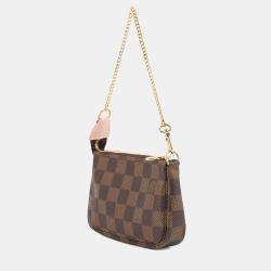 Pre Owned حقيبة لويس فيتون ميني بوشيت اكسسوارات ويفيان دامير أبين قماش زهري