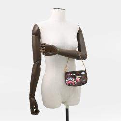 Pre Owned حقيبة لويس فيتون ميني بوشيت اكسسوارات ويفيان دامير أبين قماش زهري