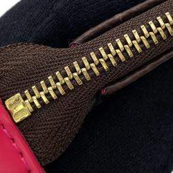 Pre Owned Louis Vuitton Pochette Accessoires Vivienne Mini Pink Monogram Canvas Clutch Bag