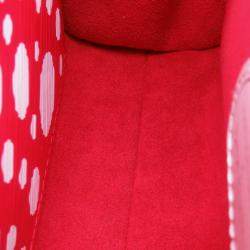 Pre Owned حقيبة لويس فيتون كلوني أبيض/أحمر جلد إيبي نقاط لانهائية صغيرة