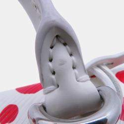 Pre Owned حقيبة لويس فيتون كلوني أبيض/أحمر جلد إيبي نقاط لانهائية صغيرة