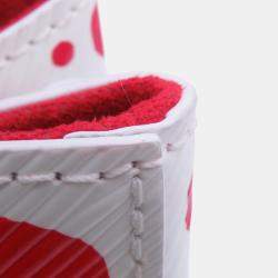 Pre Owned حقيبة لويس فيتون كلوني أبيض/أحمر جلد إيبي نقاط لانهائية صغيرة