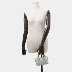 مملوكة مسبقًا حقيبة لويس فيتون نانو سبيدي دينيم أزرق سماوي مونوغرام بحجم نانو