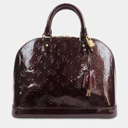Pre Owned Louis Vuitton Purple Monogram Vernis Alma PM