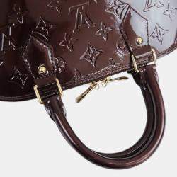 Pre Owned Louis Vuitton Purple Monogram Vernis Alma PM