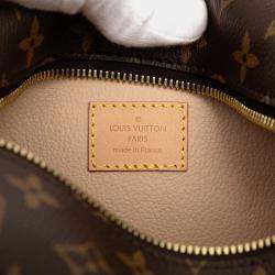 Pre Owned Louis Vuitton Brown Monogram Locker Dopp Kit Clutch