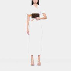 Pre Owned Louis Vuitton Brown Monogram Locker Dopp Kit Clutch