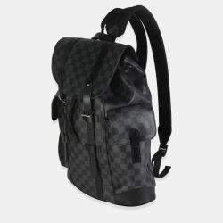 مملوكة مسبقًا حقيبة ظهر لويس فيتون كريستوفر مُصغَّر قماش دامير جرافيت