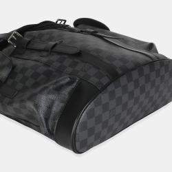 مملوكة مسبقًا حقيبة ظهر لويس فيتون كريستوفر مُصغَّر قماش دامير جرافيت