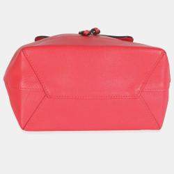 Pre Owned Louis Vuitton Rubis Calfskin Leather Lockme Backpack