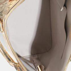 Pre Owned حقيبة لوي فيتون ألما مونوغرام ميرور ذهبية جي إم