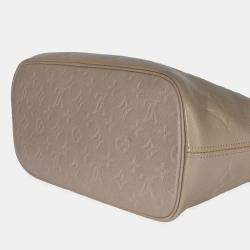 Pre Owned Louis Vuitton Tourterelle Giant Monogram Empreinte Neverfull MM