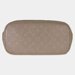 Pre Owned Louis Vuitton Tourterelle Giant Monogram Empreinte Neverfull MM