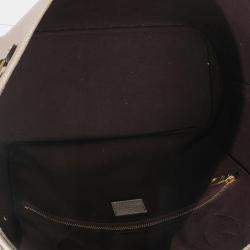 Pre Owned Louis Vuitton Tourterelle Giant Monogram Empreinte Neverfull MM