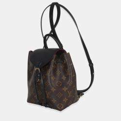 مملوكة مسبقًا حقيبة لويس فيتون مونتسوري بي بي قماش مونوغرام أسود/بني