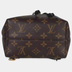 مملوكة مسبقًا حقيبة لويس فيتون مونتسوري بي بي قماش مونوغرام أسود/بني