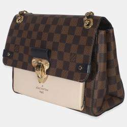 Pre Owned Louis Vuitton Cream Damier Ebene Canvas Vavin PM