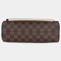 Pre Owned Louis Vuitton Cream Damier Ebene Canvas Vavin PM